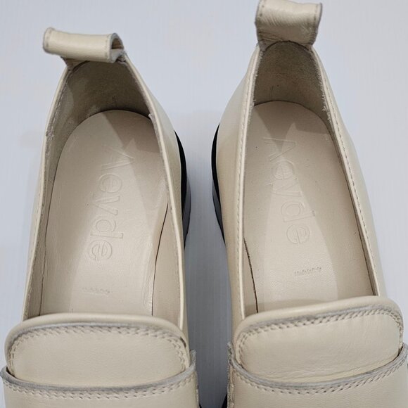 NEW Aeyde Ruth Loafer Slip On Chunky Lug Sole Creamy Nappa Leather EU 38 - Picture 8 of 14